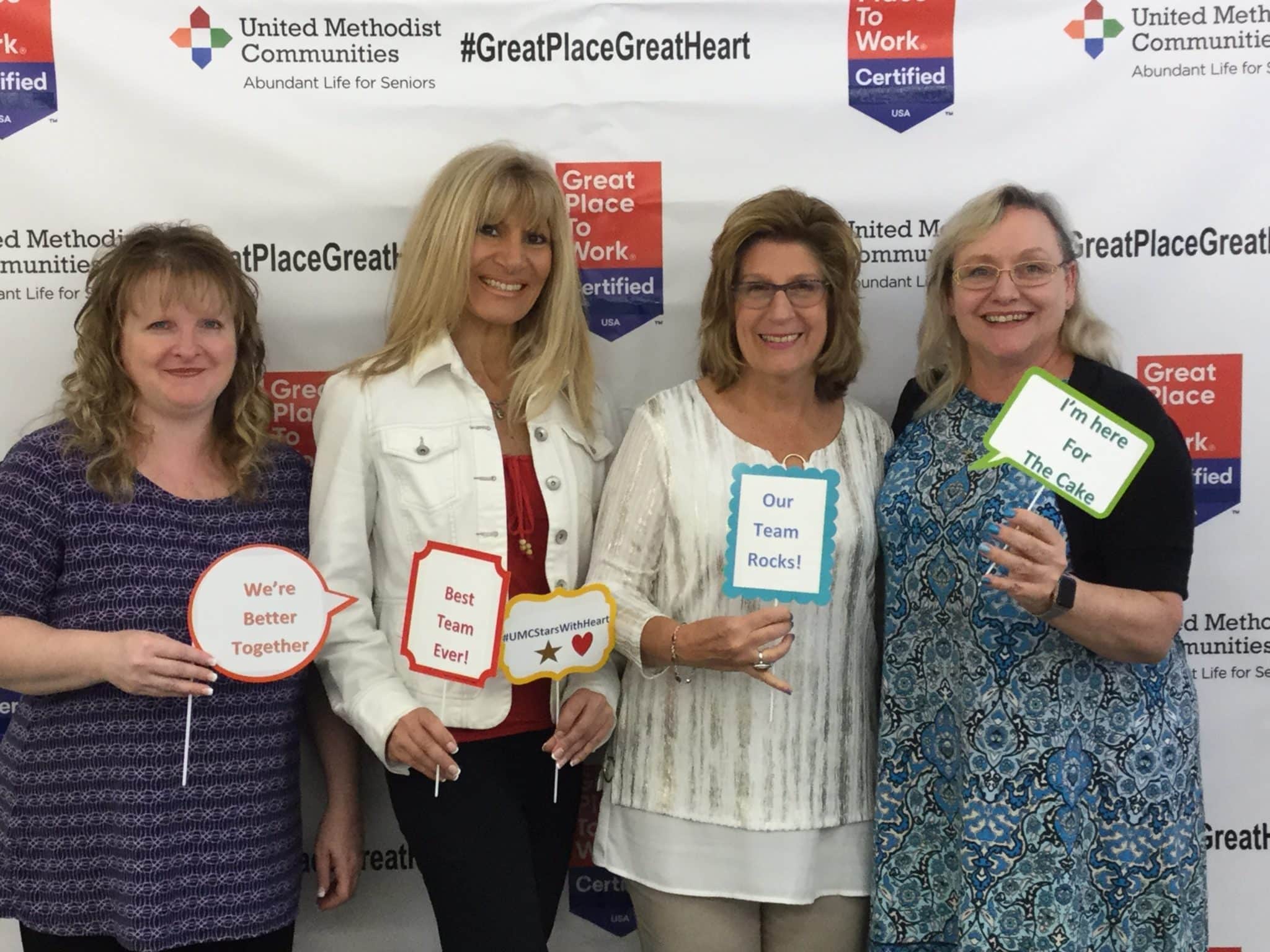 United Methodist Communities Certified as a Great Place to Work® for the Second Consecutive Year