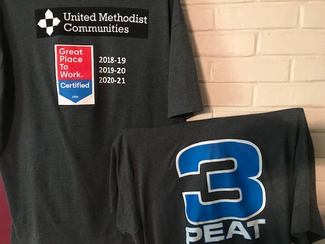 United Methodist Communities Certified as a Great Place to Work® for Third Consecutive Year