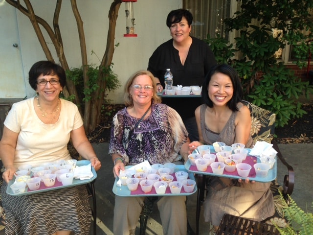 Pictured here are our judges. Sitting from left to right are: Beth Daddario, Mary Ann Sullivan and Benita Cooper. Standing is Michele Epifani.