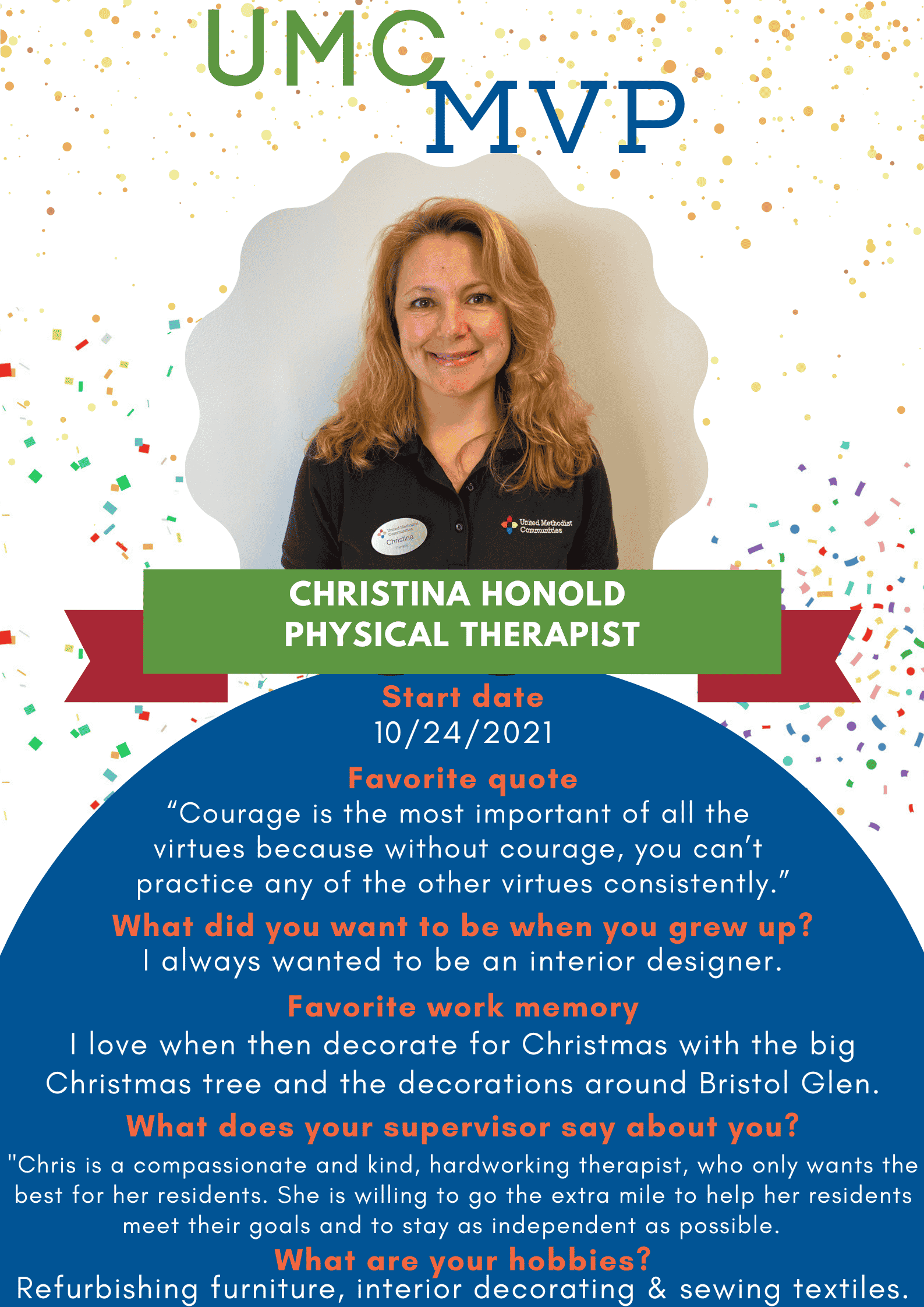UMC MVP: Christina Honold