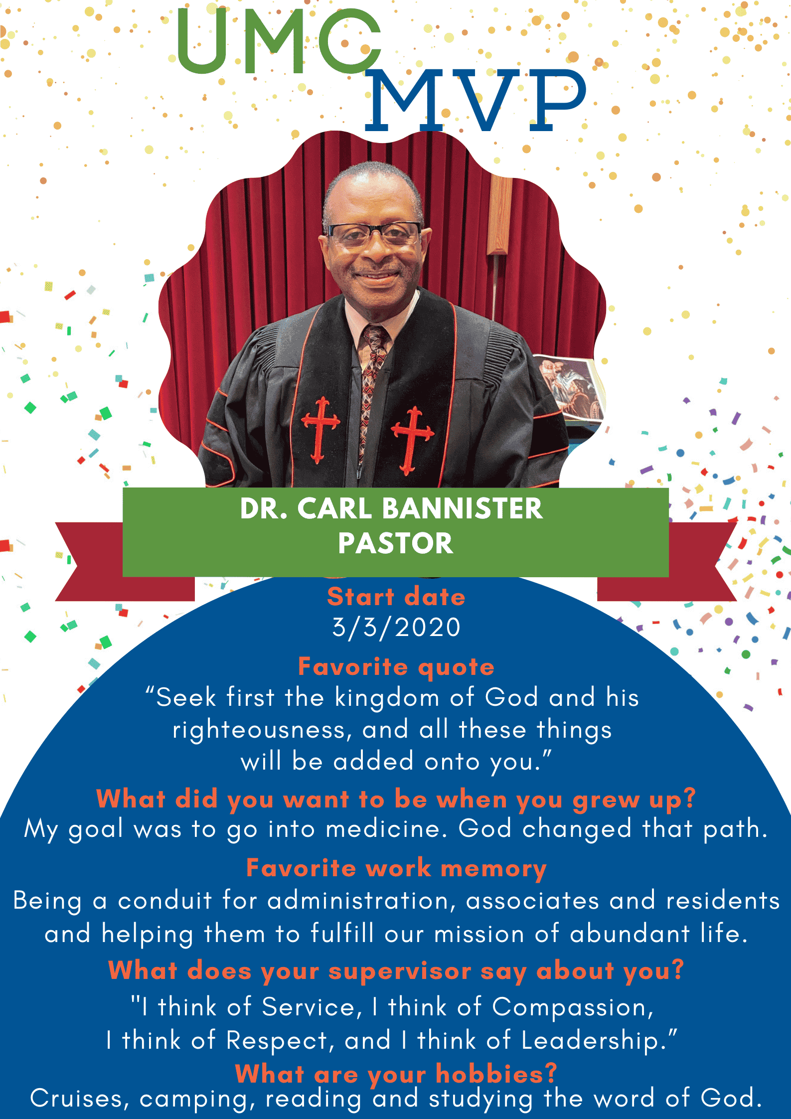 UMC MVP: Dr. Carl Bannister