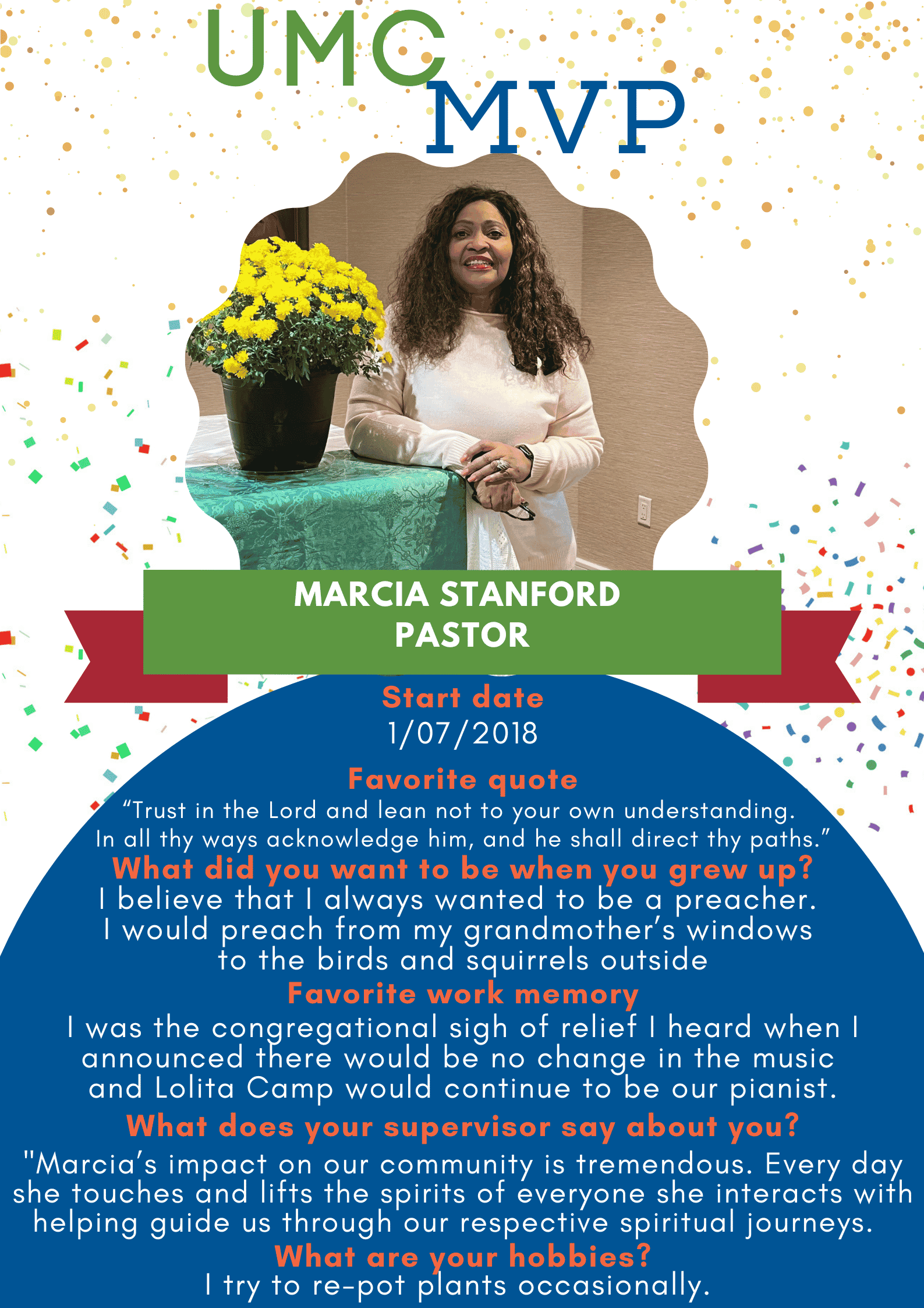 UMC MVP: Marcia Stanford