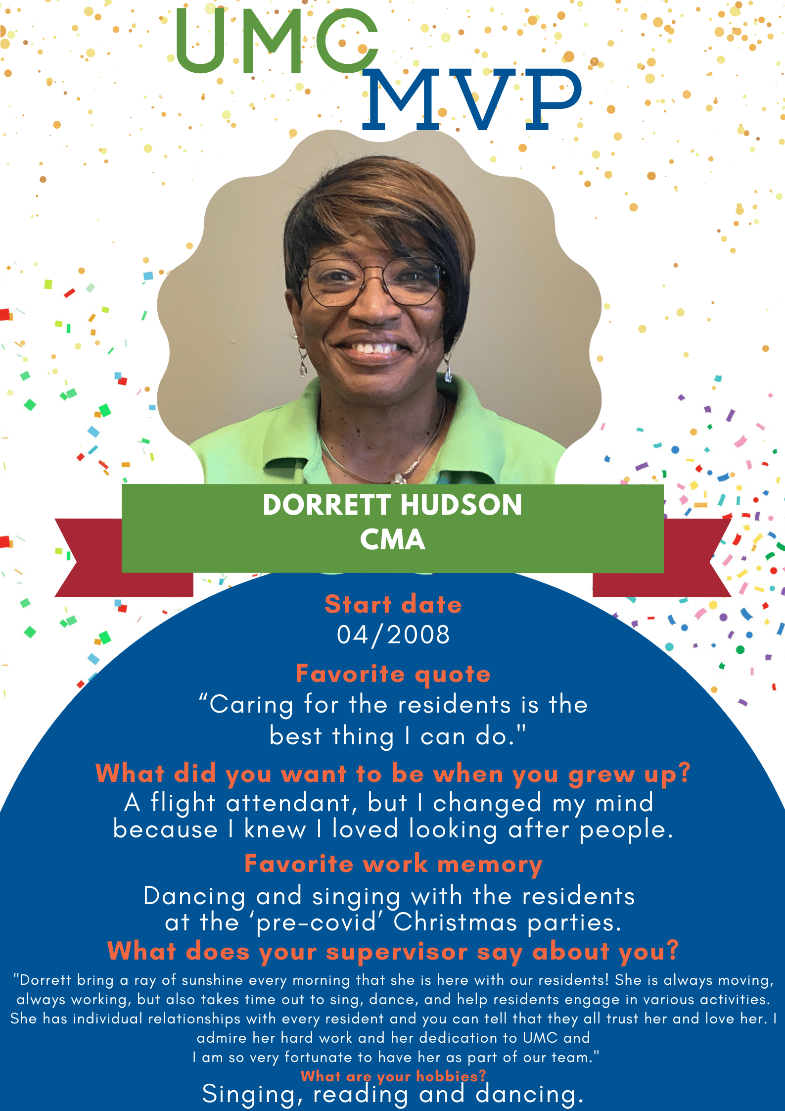 UMC MVP: Dorrett Hudson