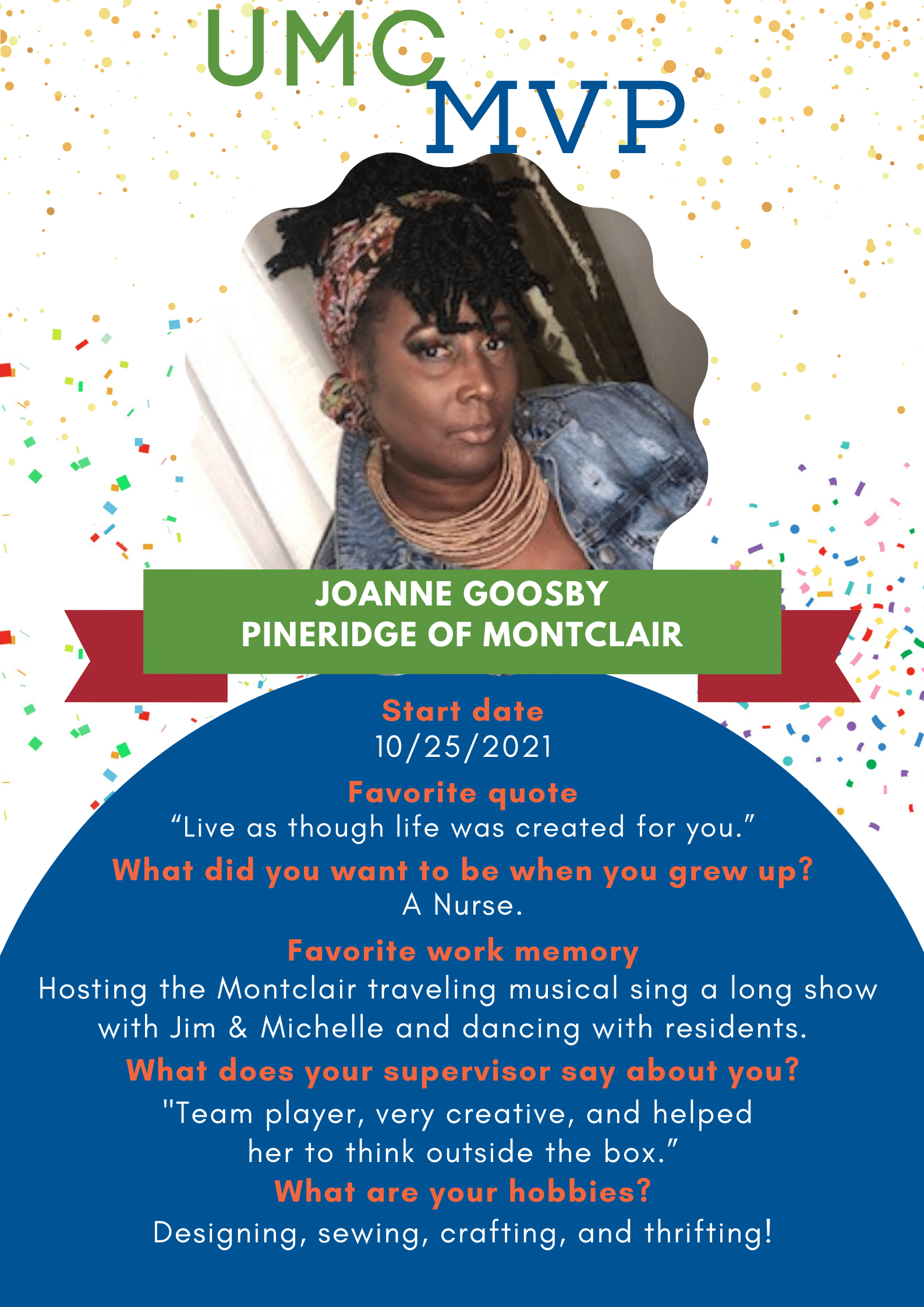 UMC MVP: JoAnne Goosby